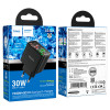 Мережевий зарядний пристрій HOCO CS42A Smart PD30W+QC3.0 charger (EU) Black (7073)- № 2