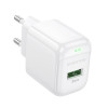 Мережевий зарядний пристрій BOROFONE BAS42A Potential single-port QC3.0 charger(EU) White (7068)- № 3
