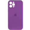 Чохол для смартфона Silicone Full Case AA Camera Protect for Apple iPhone 12 Pro 19,Purple