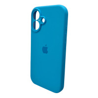 Чохол для смартфона Silicone Full Case AA Camera Protect for Apple iPhone 16 44,Light Blue (Колір Light Blue) - фото № 5