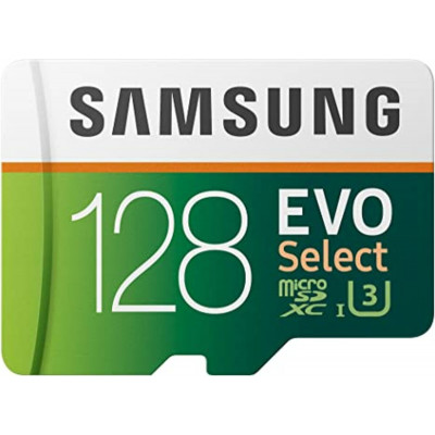 microSDXC (UHS-1 U3) Samsung EVO Select 128Gb class 10 (R-100Mb/s, W-60Mb/s) (adapter SD) - изображение 1