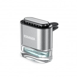 Автомобільний освіжувач повітря ESSAGER CAR air outlet press type perfume bottle Silver
