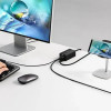 Мережевий зарядний пристрій Baseus GaN5 Pro Desktop Fast Charger 1U+2C+HDMI 67W with 1.5m power cord EU Black (Black)- № 7