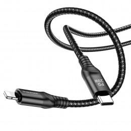 Кабель BOROFONE BX56 Delightful PD charging data cable for iP Black