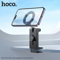 Тримач для телефона HOCO H62 Nimble ring magnetic travel stand Black (Колір Black) - фото № 6