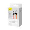 Кабель Baseus CoolPlay Series Fast Charging Cable USB to iP 2.4A 1m Orange (Orange)- № 2