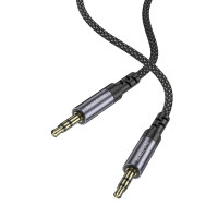Аудіокабель BOROFONE BL24 Graceful audio cable AUX Metal Grey (Цвет Metal Gray) - фото № 5