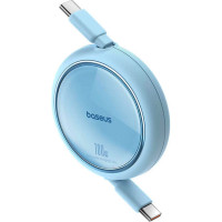 Кабель Baseus Free2Draw Mini Retractable Charging Cable Type-C to Type-C 100W 1m Galaxy Blue  - фото № 3