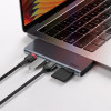 USB-концентратор Baseus Harmonica Адаптер-концентратор «пять в одном», серый (CAHUB-K0G) - изображение 2