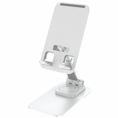 Тримач для мобільного HOCO PH50 Ivey folding rotatable desktop holder White - изображение 1