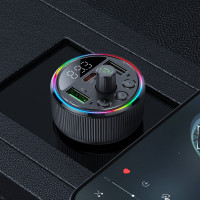 АЗП з FM-модулятором HOCO E82 Guerrero PD30W+QC3.0 car BT FM transmitter Black (Колір 7073) - фото № 7