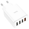 Мережевий зарядний пристрій HOCO C102A Fuerza QC3.0 four-port charger 18W White (Белый)- № 5