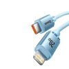Кабель Baseus Crystal Shine Series Fast Charging Data Cable Type-C to iP 20W 1.2m Sky Blue - № 3