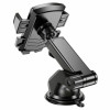Автотримач для телефона HOCO CA83 David one-button center console car holder Black (Черный)- № 2