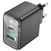 Мережевий зарядний пристрій HOCO CS42A Smart PD30W+QC3.0 charger (EU) Black (7073)- № 3