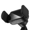 Автотримач для телефона Baseus Steel Cannon pro Solar Electric Car Mount Black (Черный)- № 5