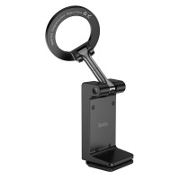 Тримач для телефона HOCO H62 Nimble ring magnetic travel stand Black (Колір Black) - фото № 4