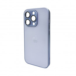 Чохол для смартфона AG Glass Matt Frame Color Logo for Apple iPhone 14 Pro Sierra Blue