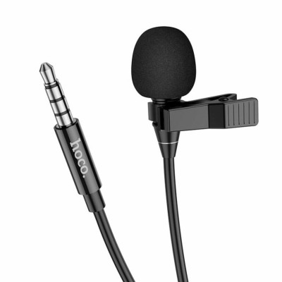 Мікрофон-петличка HOCO L14 3.5 Lavalier microphone Black - зображення 1