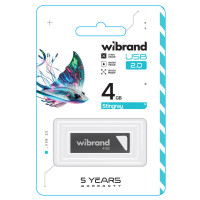 Флеш-накопичувач Wibrand USB 2.0 Stingray 4Gb Grey (Колір Серый) - фото № 2