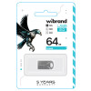 Flash Wibrand USB 2.0 Hawk 64Gb Silver - зображення 2