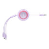Кабель Baseus Bright Mirror 2 Series Retractable 3-in-1 Fast Charging  Data Cable USB to M+L+C 3.5A 1.1m Purple (Фиолетовый)- № 6
