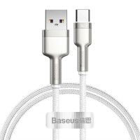 Кабель Baseus Cafule Series Metal Data Cable USB to Type-C 66W 1m White (Колір White), Атикул k14915 |  купить на VILKI.NET - фото № 1
