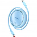 Кабель Baseus Free2Draw Mini Retractable Charging Cable Type-C to Type-C 100W 1m Galaxy Blue