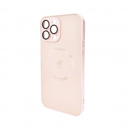Чохол для смартфона AG Glass Matt Frame Color MagSafe Logo for Apple iPhone 13 Pro Max Chanel Pink