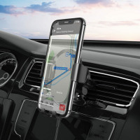 Автотримач для телефона з БЗП HOCO CA105 Guide three-axis linkage wireless charging car holder Black (Цвет Черный) - фото № 5