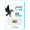 Flash Wibrand USB 2.0 Hawk 64Gb Gold - зображення 2
