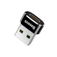 Адаптер Baseus USB Male To Type-C Female Adapter Converter Black (Колір Черный) - фото № 6