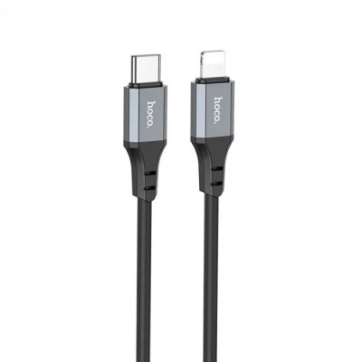 Кабель HOCO X92 Honest PD silicone charging data cable for iP(L=3M) Black (6931474788740) - зображення 1