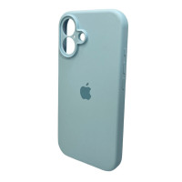 Чохол для смартфона Silicone Full Case AA Camera Protect for Apple iPhone 16 27,Mist Blue (Колір Mist Blue) - фото № 5