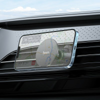 Автотримач для телефона HOCO H12 Fine jade ring magnetic car holder(air outlet) Black (Цвет Черный) - фото № 7