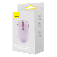 Маніпулятор миша бездротова Baseus F01B Tri-Mode Wireless Mouse Nebula Purple  - фото № 2