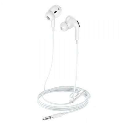 Навушники HOCO M101 Pro Crystal sound wire-controlled earphones with microphone White (6931474782380) - зображення 1