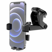 Автотримач для телефона HOCO CA83 David one-button center console car holder Black (Колір Черный) - фото № 3