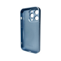 Чохол для смартфона AG Glass Matt Frame Color Logo for Apple iPhone 15 Pro Sierra Blue (Цвет Sierra Blue) - фото № 2