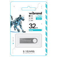 Флеш-накопичувач Wibrand USB 2.0 Puma 32Gb Silver (Цвет Серый) - фото № 2