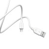 Кабель BOROFONE BX14 USB to iP 2.4A, 1m, PVC, TPE connectors, White (7068)- № 3