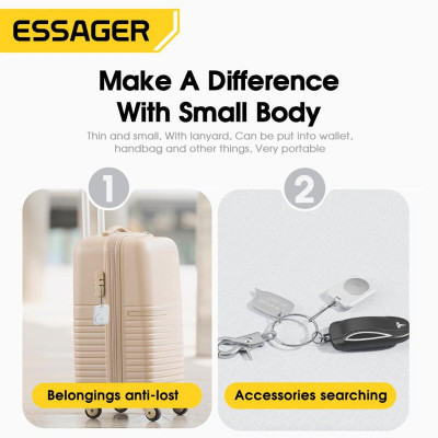 Трекер ESSAGER finder anti-loss device White - зображення 6