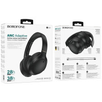Бездротові навушники BOROFONE BO31 Prestige active noise Reduction BT headphones Black (Колір 7073) - фото № 2