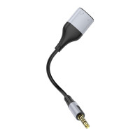 Перехідник BOROFONE BL19 Creator 2-in-1 audio adapter cable 3.5mm Black (Колір 7073) - фото № 4