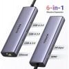 USB-хаб UGREEN USB-C Multifunction Adapter (Серый)- № 6