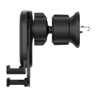 Автотримач для телефона з БЗП Baseus Stable Gravitational Wireless Charging Car Mount Pro 15W (Air Outlet Version) Black  - фото № 4