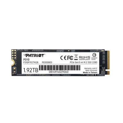SSD M.2 Patriot P310 1920GB NVMe 2280 PCIe 3.0x4 3D NAND TLC - зображення 1