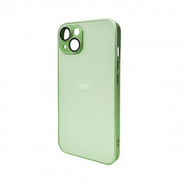 Чохол для смартфона AG Glass Matt Frame Color Logo for Apple iPhone 14 Light Green