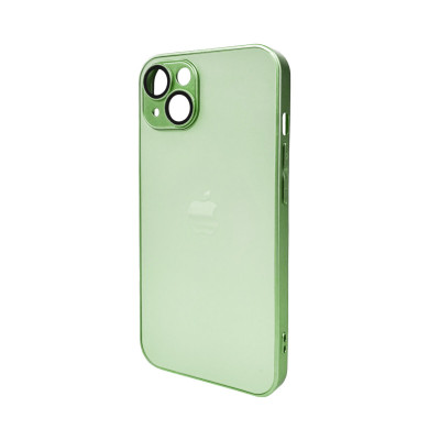 Чохол для смартфона AG Glass Matt Frame Color Logo for Apple iPhone 14 Light Green - изображение 1