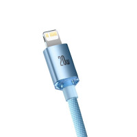 Кабель Baseus Crystal Shine Series Fast Charging Data Cable Type-C to iP 20W 1.2m Sky Blue  - фото № 4